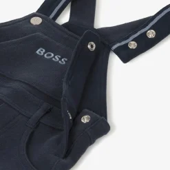 BOSS Trousers*Baby Boys Navy Blue Cotton Dungarees