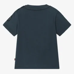 AIGNER Tops|Tops*Baby Boys Navy Blue Cotton T-Shirt