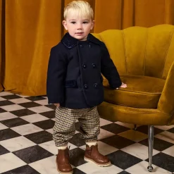 Rachel Riley Coats & Jackets*Baby Boys Navy Blue Double Breasted Coat