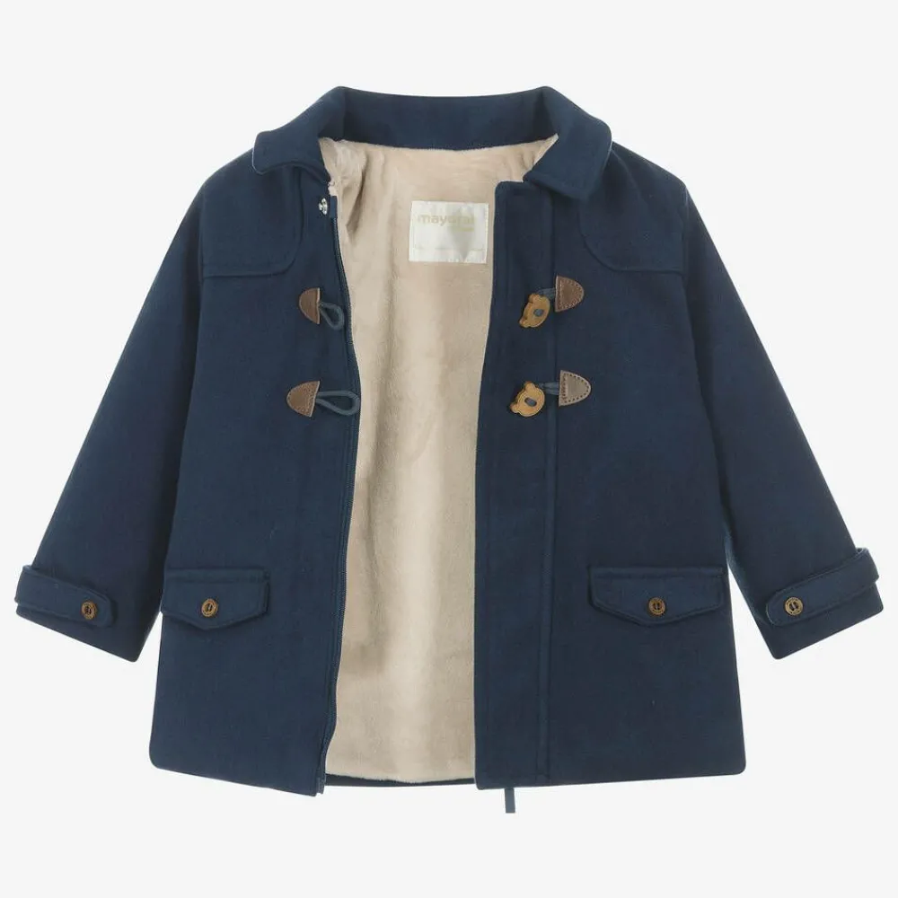 Mayoral Coats & Jackets*Baby Boys Navy Blue Duffle Coat