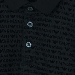 Emporio Armani Tops*Baby Boys Navy Blue Lyocell Polo Shirt