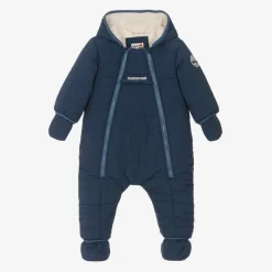 Timberland Snowwear*Baby Boys Navy Blue Padded Snowsuit