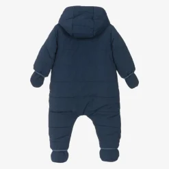 Timberland Snowwear*Baby Boys Navy Blue Padded Snowsuit