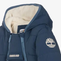 Timberland Snowwear*Baby Boys Navy Blue Padded Snowsuit