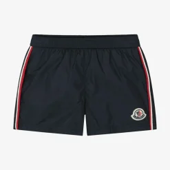 Moncler Enfant Swimwear*Baby Boys Navy Blue Swim Shorts
