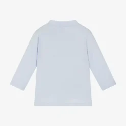 BOSS Tops*Baby Boys Pale Blue Organic Cotton Top