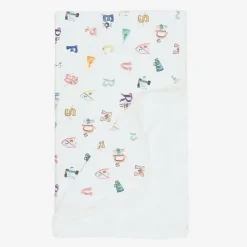 Ralph Lauren Blankets & Shawls*Baby Boys White Cotton Blanket (81cm)