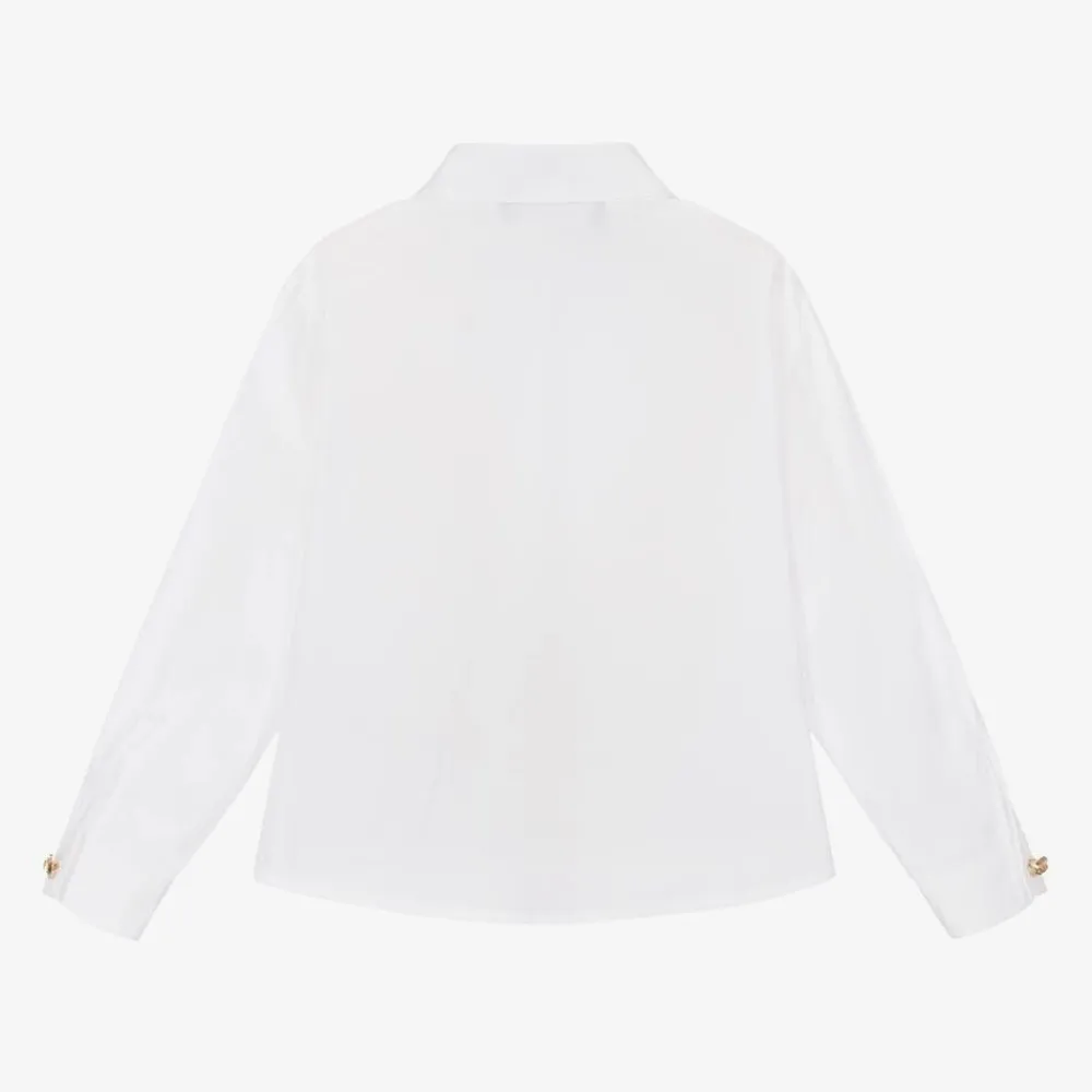 Versace Tops*Baby Boys White Cotton Medusa Shirt