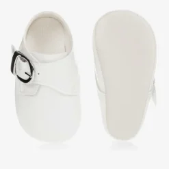Early Days Baypods Pre Walkers|Pre Walkers*Baby Boys White Patent Pre-Walker Shoes
