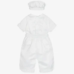 Beau KiD Outfit Sets*Baby Boys White Shorts Set