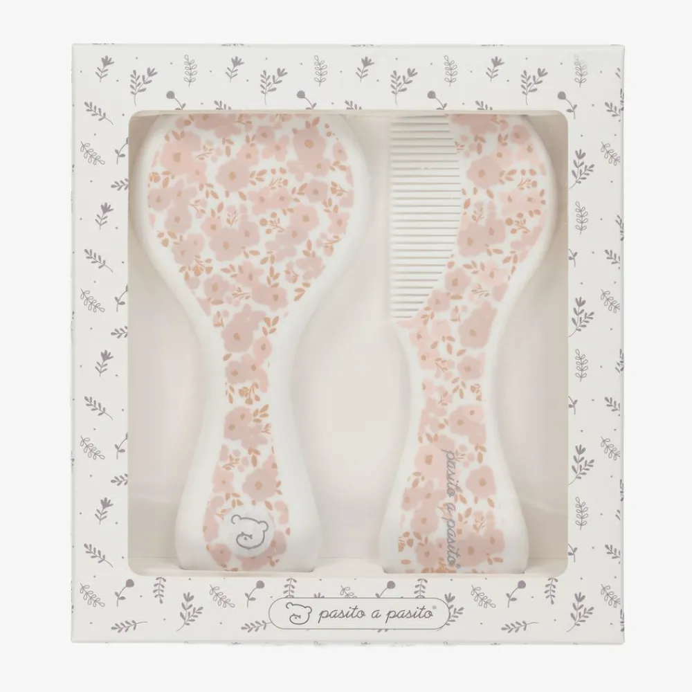 Pasito a Pasito Hair Accessories*Baby Floral Brush & Comb Set