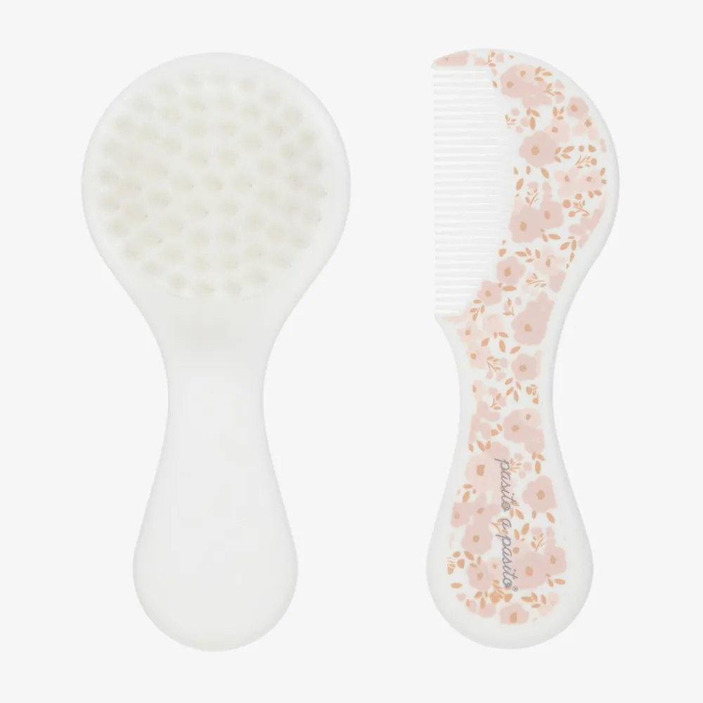 Pasito a Pasito Hair Accessories*Baby Floral Brush & Comb Set
