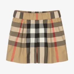 Burberry Skirts*Baby Girls Beige Check Skirt