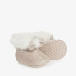 Mayoral Newborn Pre Walkers|Pre Walkers*Baby Girls Beige Pre-Walker Boots