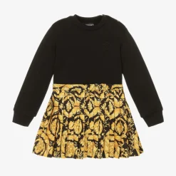 Versace Dresses*Baby Girls Black Barocco Dress