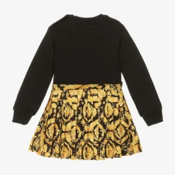 Versace Dresses*Baby Girls Black Barocco Dress