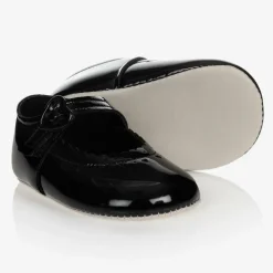 Early Days Pre Walkers|Pre Walkers*Baby Girls Black Patent Pre-Walker Shoes