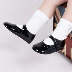 Early Days Pre Walkers|Pre Walkers*Baby Girls Black Patent Pre-Walker Shoes