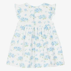Kissy Kissy Dresses*Baby Girls Blue Cotton Heavenly Hydrangeas Dress