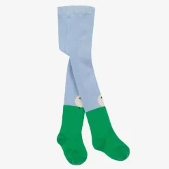 Stella McCartney Kids Tights*Baby Girls Blue Cotton Knit Sheep Tights