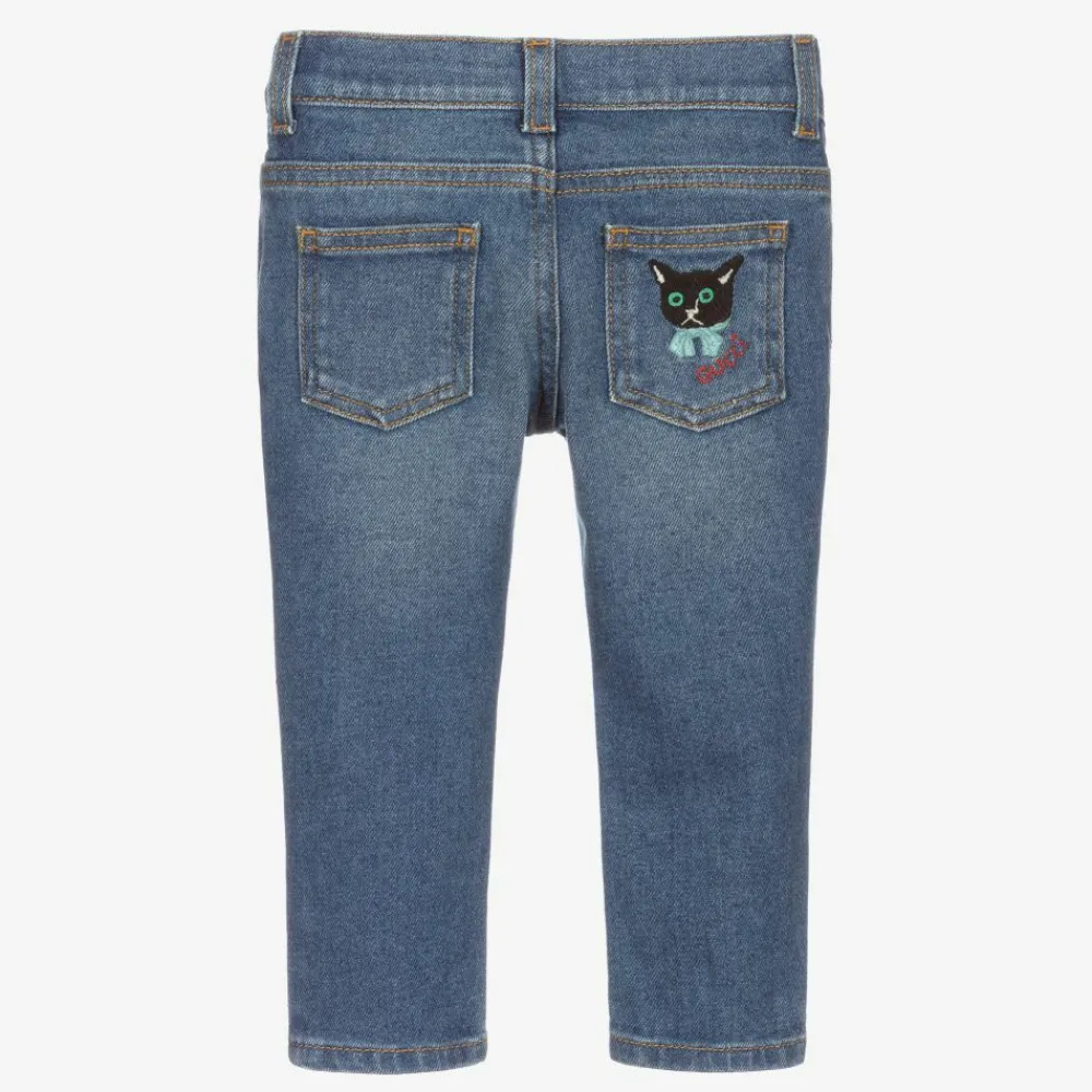 Gucci Trousers*Baby Girls Blue Denim Jeans