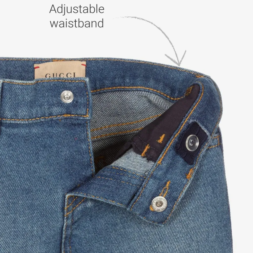 Gucci Trousers*Baby Girls Blue Denim Jeans
