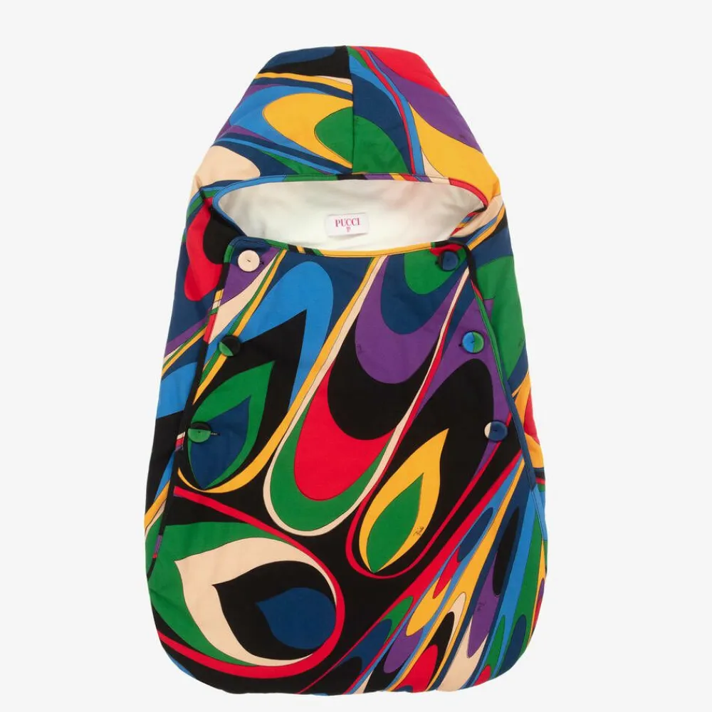 PUCCI Nests*Baby Girls Cotton Onde Print Nest (71cm)