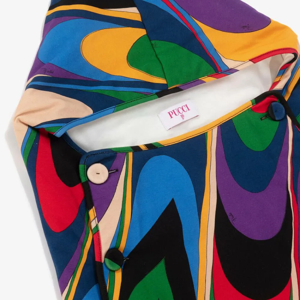 PUCCI Nests*Baby Girls Cotton Onde Print Nest (71cm)