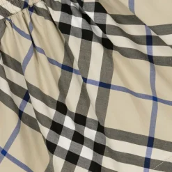 Burberry Skirts*Baby Girls Grey Check Cotton Skirt Lichen