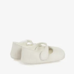 Paz Rodríguez Gifts*Baby Girls Grey Suede Pre-Walker Shoes