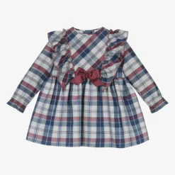 Miranda Dresses*Baby Girls Grey Tartan Dress