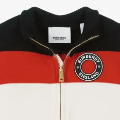 Burberry Dresses*Baby Girls Icon Stripe Merino Wool Dress