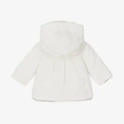 Patachou Coats & Jackets*Baby Girls Ivory & Grey Reversible Coat
