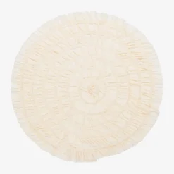 Lemon Loves Layette Blankets & Shawls*Baby Girls Ivory Cotton Blanket (86cm) Eggnog