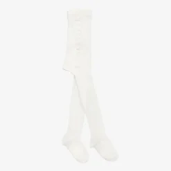 Chloé Tights|Gifts*Baby Girls Ivory Cotton Tights