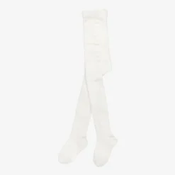Chloé Tights|Gifts*Baby Girls Ivory Cotton Tights
