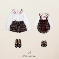 Dr. Kid Tops*Baby Girls Ivory Embroidered Top