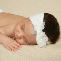 Story Loris Hair Accessories|Hair Accessories*Baby Girls Ivory Headband & Booties Gift Set