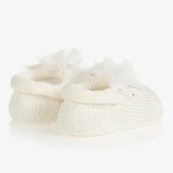 Story Loris Hair Accessories|Hair Accessories*Baby Girls Ivory Headband & Booties Gift Set