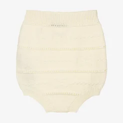 Gucci Shorts*Baby Girls Ivory Knitted GG Shorts