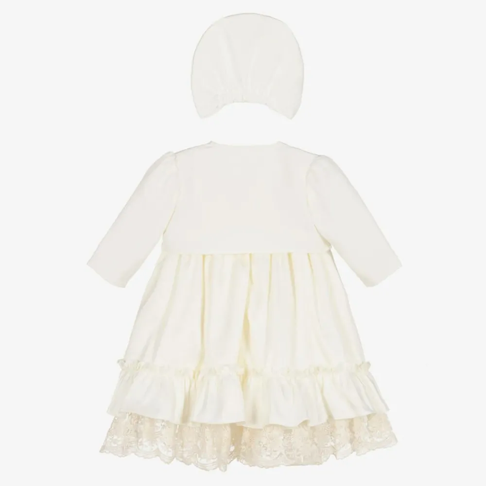 Andreeatex Dresses*Baby Girls Ivory Lace Dress Set