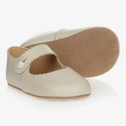 Early Days Pre Walkers|Pre Walkers*Baby Girls Ivory Leather Pre-Walker Shoes