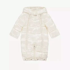 Mayoral Newborn Snowwear|Coats & Jackets*Baby Girls Ivory Padded Snowsuit