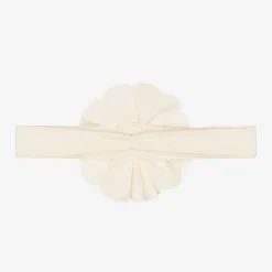 Lemon Loves Layette Hair Accessories|Hair Accessories*Baby Girls Ivory Pima Cotton Headband Eggnog