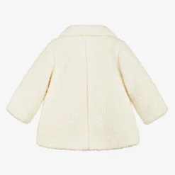 Guess Coats & Jackets*Baby Girls Ivory Sherpa Fleece Coat