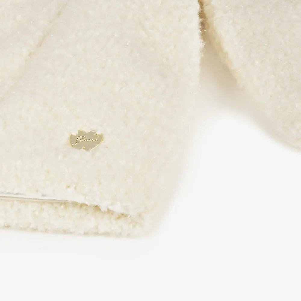 Guess Coats & Jackets*Baby Girls Ivory Sherpa Fleece Coat