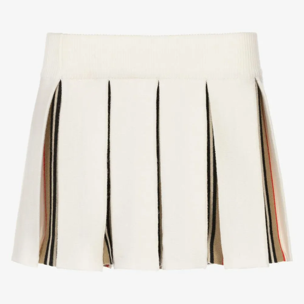 Burberry Skirts*Baby Girls Ivory Wool Knit Skirt