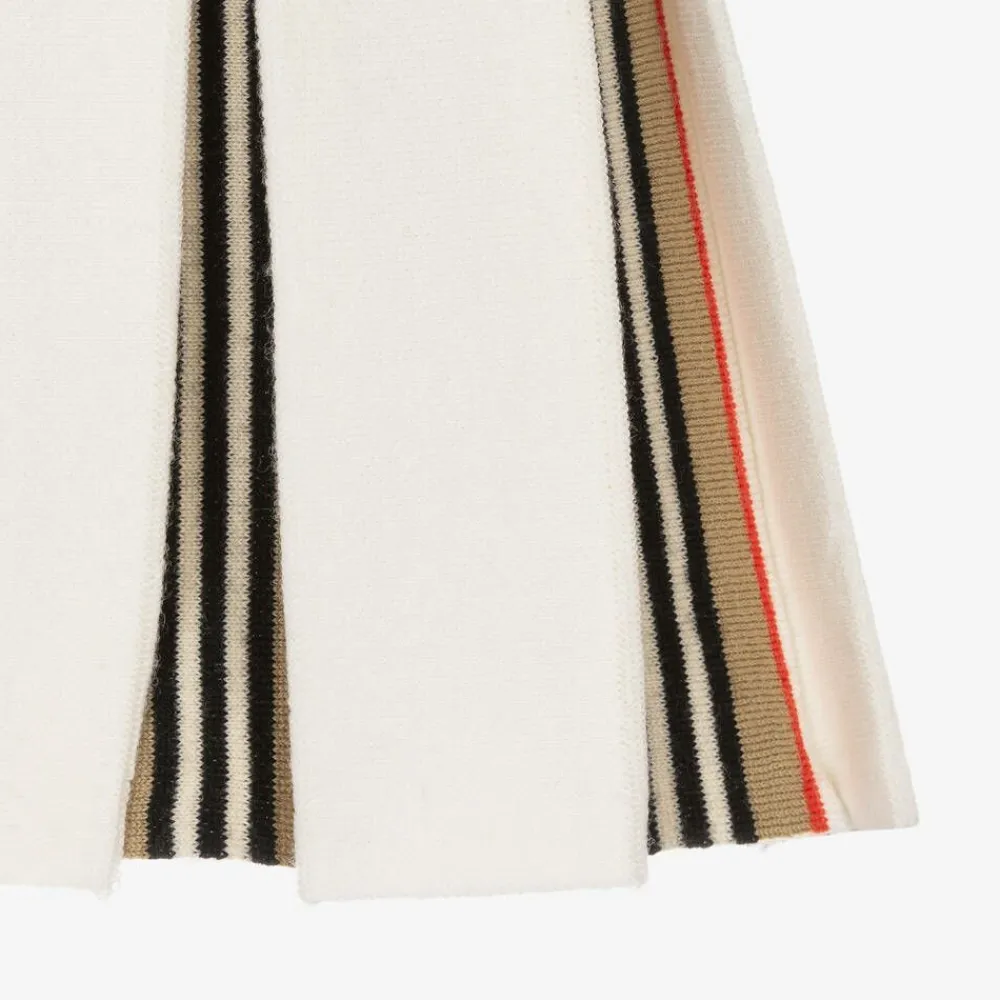 Burberry Skirts*Baby Girls Ivory Wool Knit Skirt