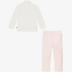 AIGNER Tracksuits*Baby Girls Pink & Ivory Cotton Tracksuit