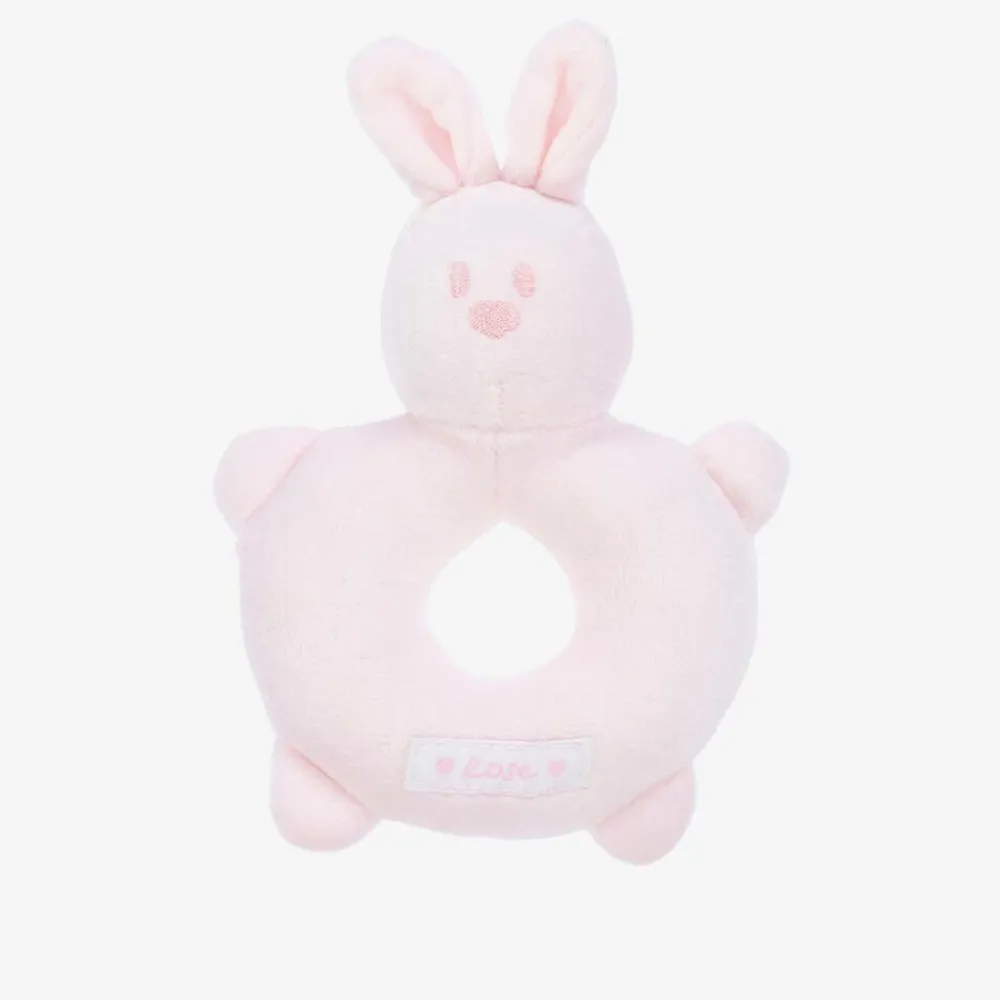 Emile et Rose Toys|Sleeping Accessories*Baby Girls Pink Bunny Rattle Toy (14cm)